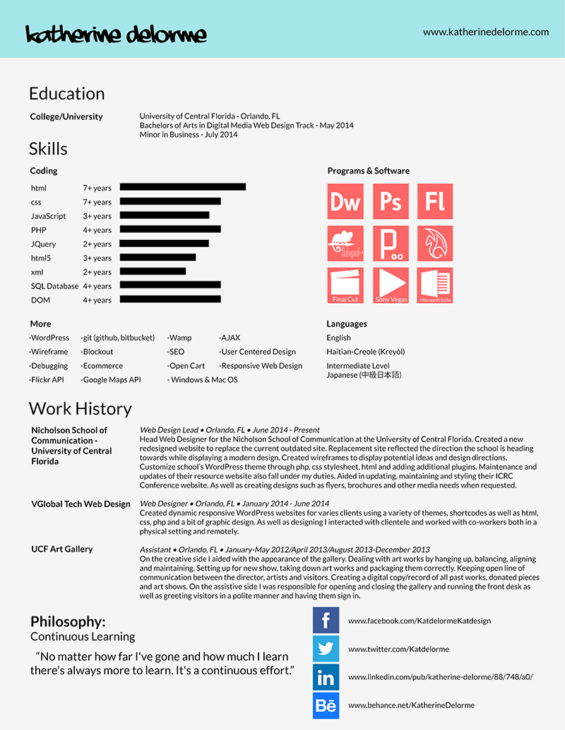 Katherine Delorme Resume
